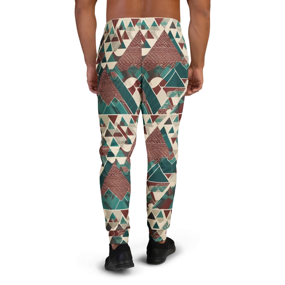 Alpine Mosaic on Men's Joggers — Back