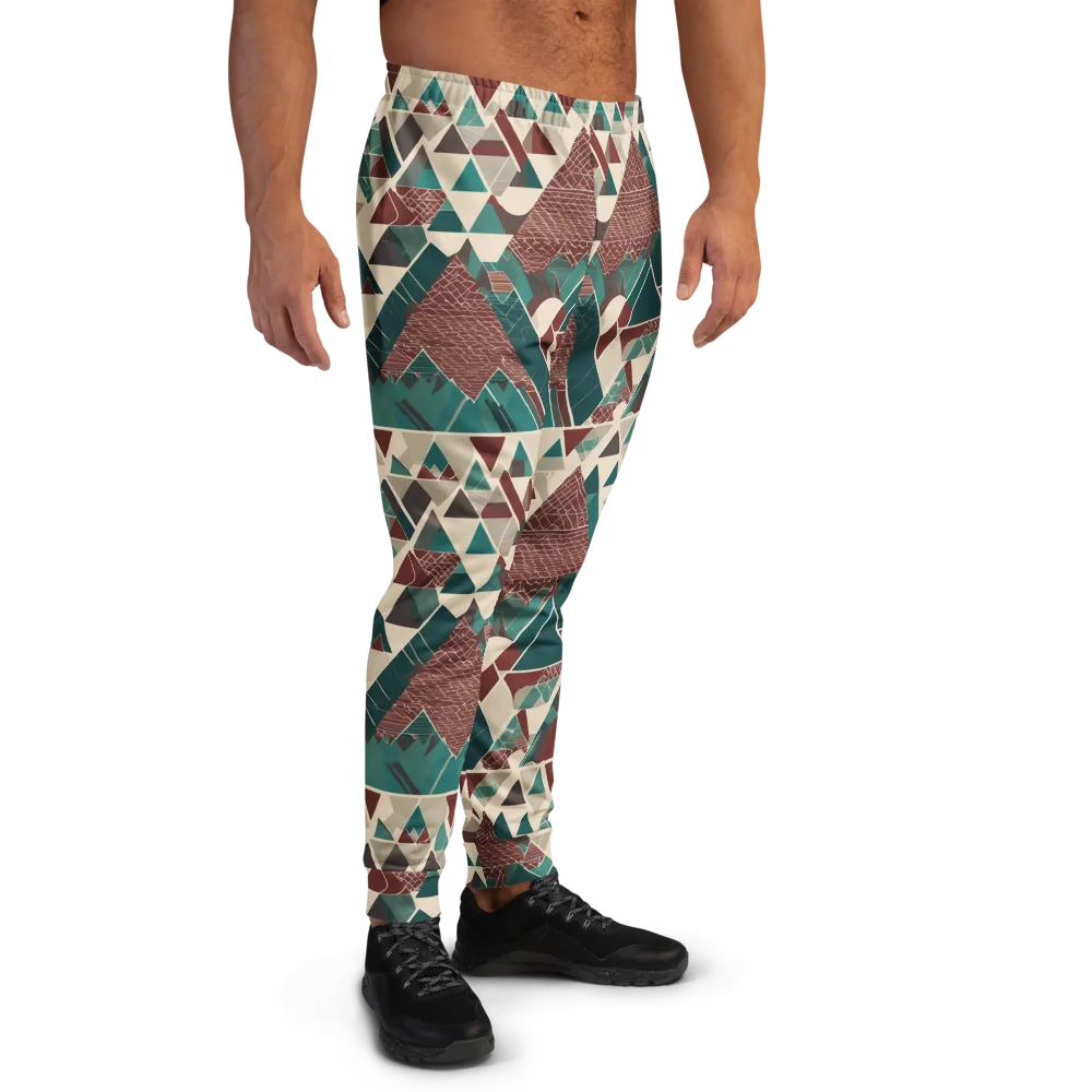 Alpine Mosaic on Men's Joggers — Right