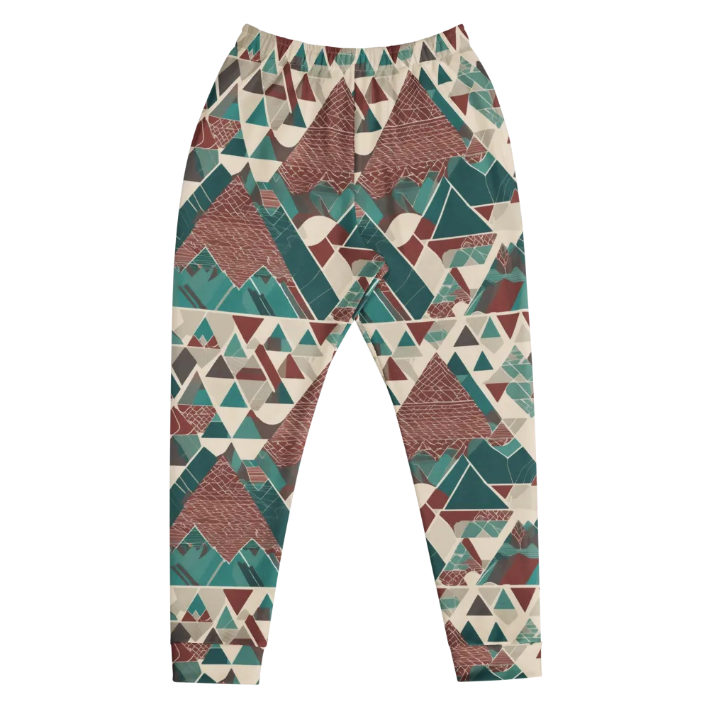 Alpine Mosaic on Men's Joggers — Front