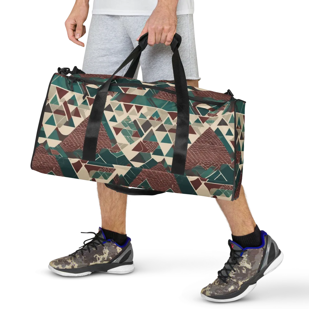 Alpine Mosaic on Duffle Bag — Front