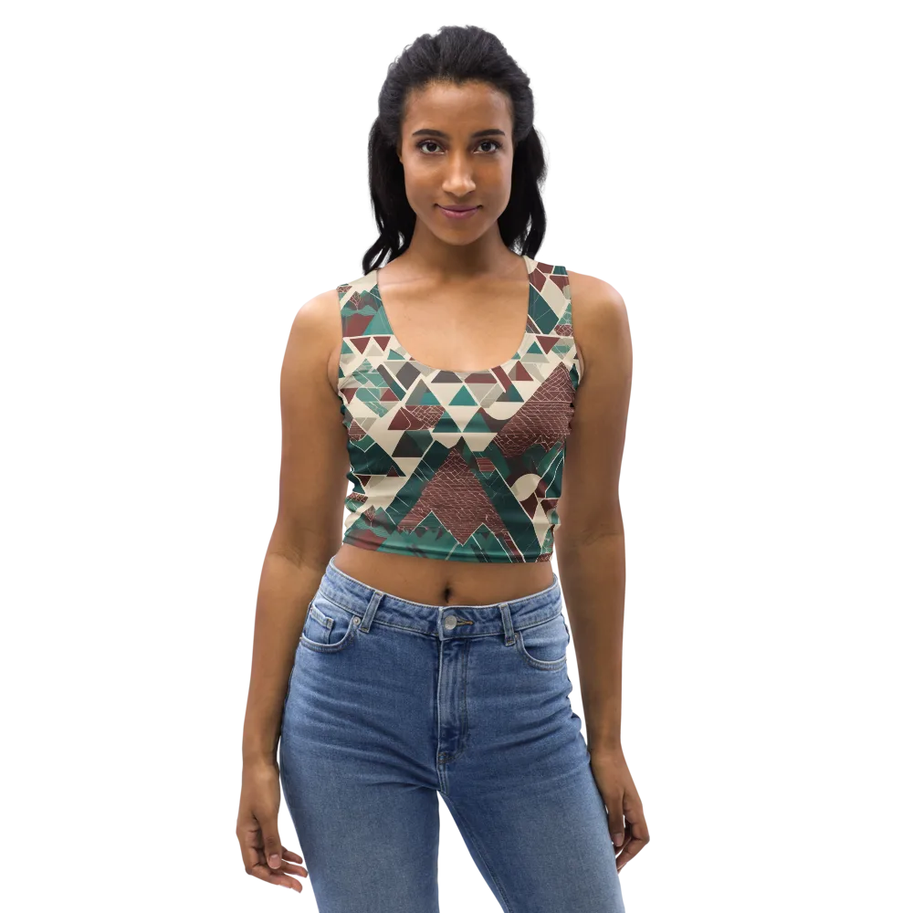 Alpine Mosaic on Crop Top — Front