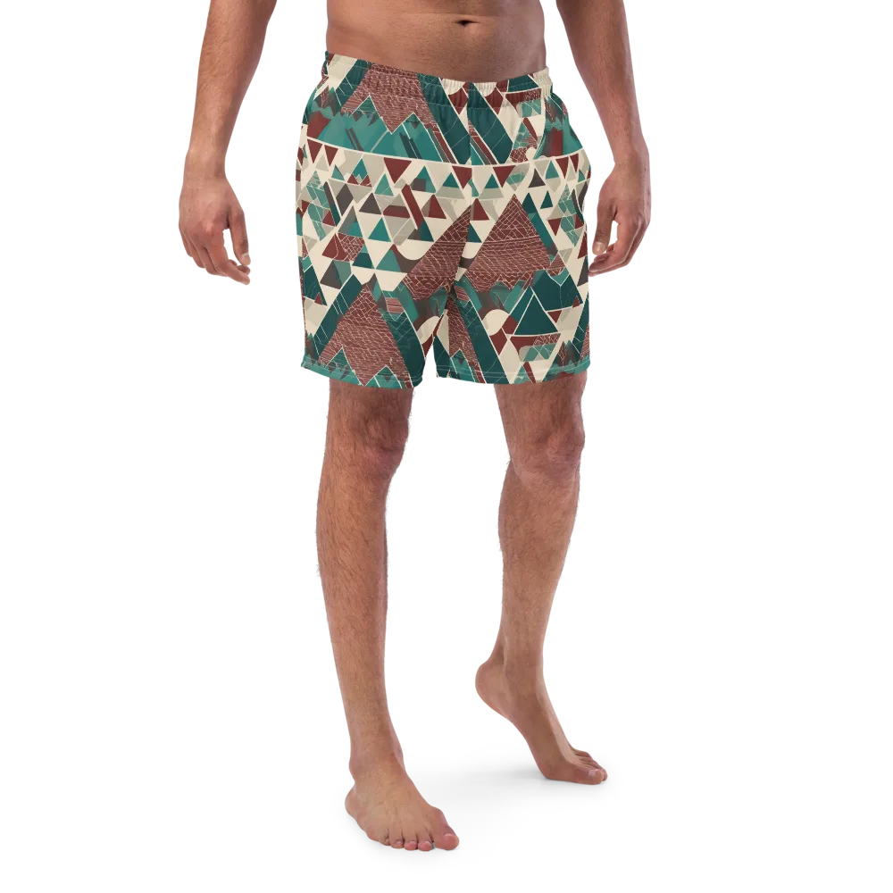Alpine Mosaic on Swim Trunks — Front