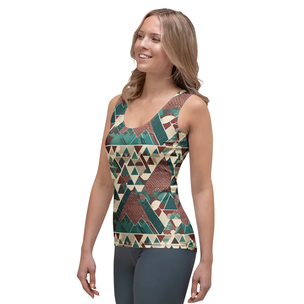 Alpine Mosaic on Women's Tank Top — Left Front