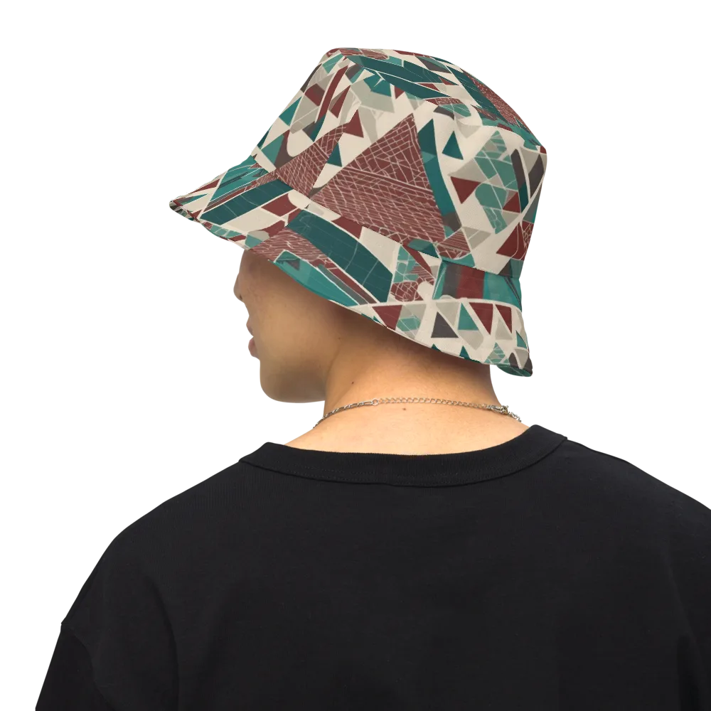 Alpine Mosaic on Reversible Bucket Hat — Back Inside