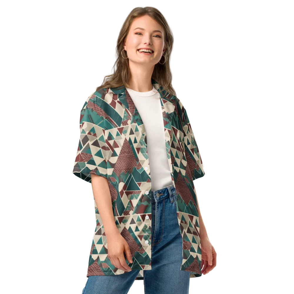 Alpine Mosaic on Button Shirt — Front