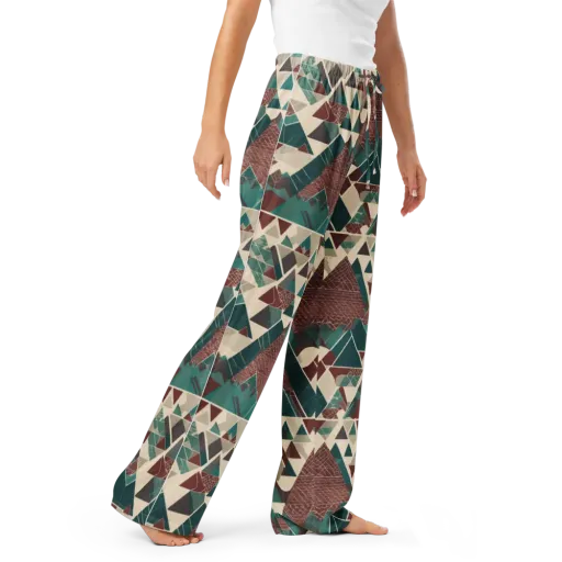 Alpine Mosaic on a Women's Pajama Pants