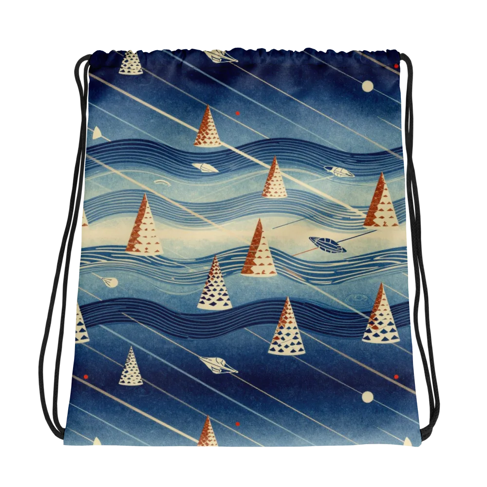 Nautical Signal on Drawstring Bag — Photo