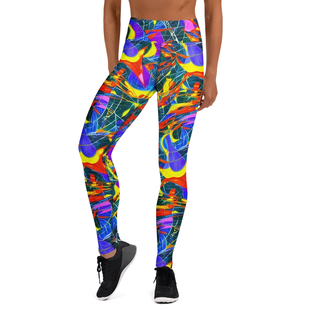 Arkhipov Waves on Yoga Leggings — Front