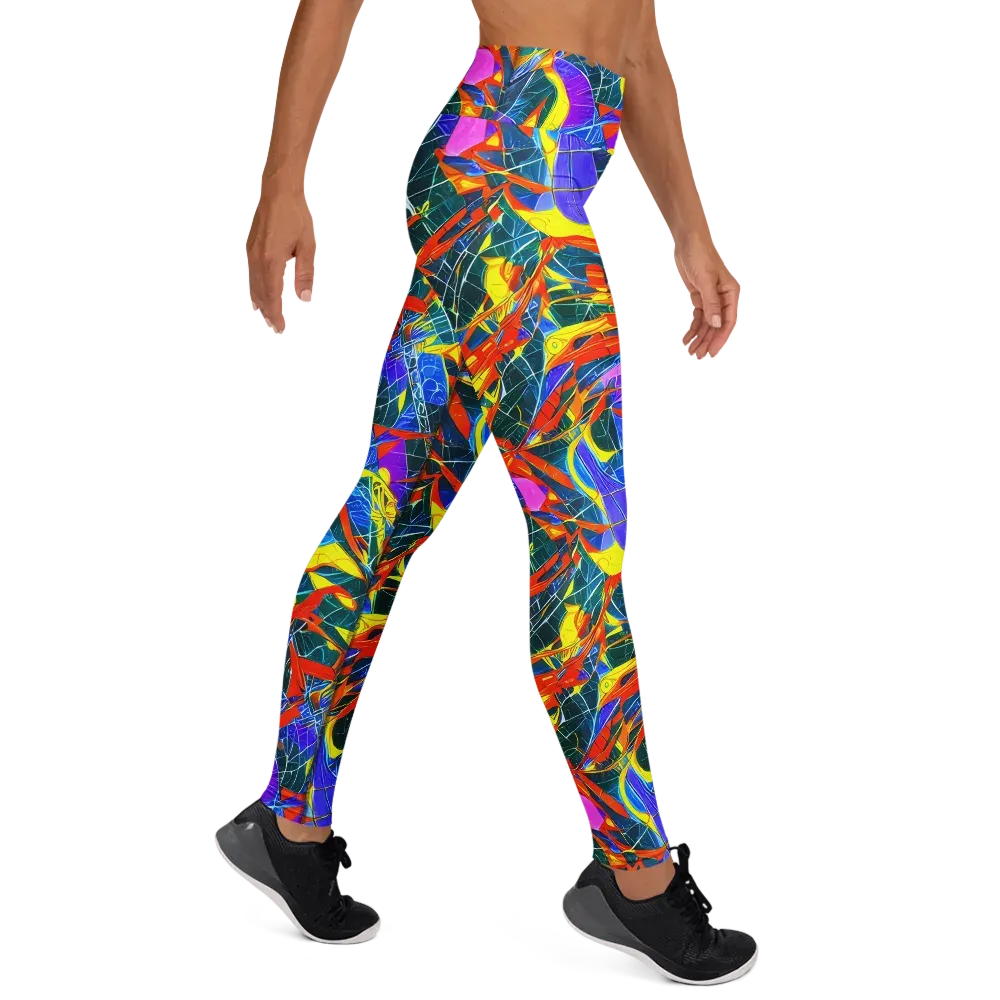 Arkhipov Waves on Yoga Leggings — Right
