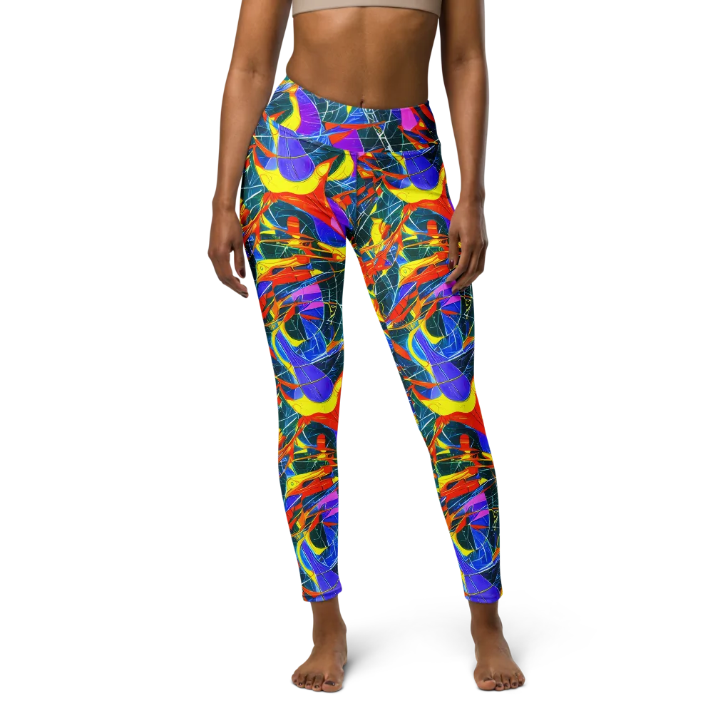 Arkhipov Waves on Yoga Leggings — Front