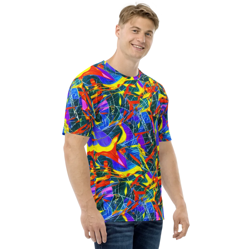 Arkhipov Waves on Men's Crew Neck T-Shirt — Right