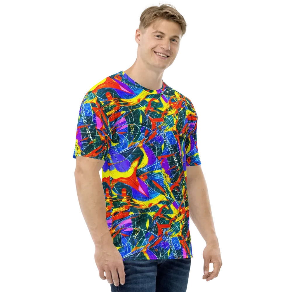Arkhipov Waves on Men's Crew Neck T-Shirt — Right