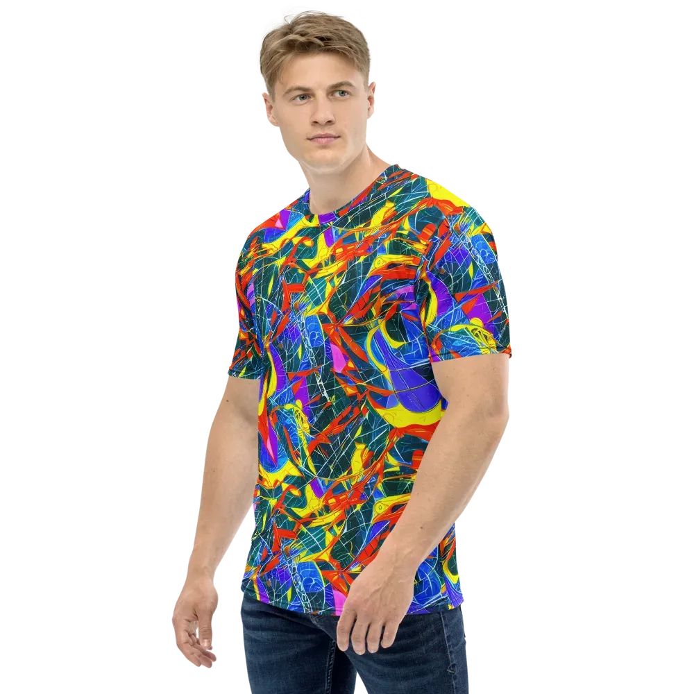 Arkhipov Waves on Men's Crew Neck T-Shirt — Left