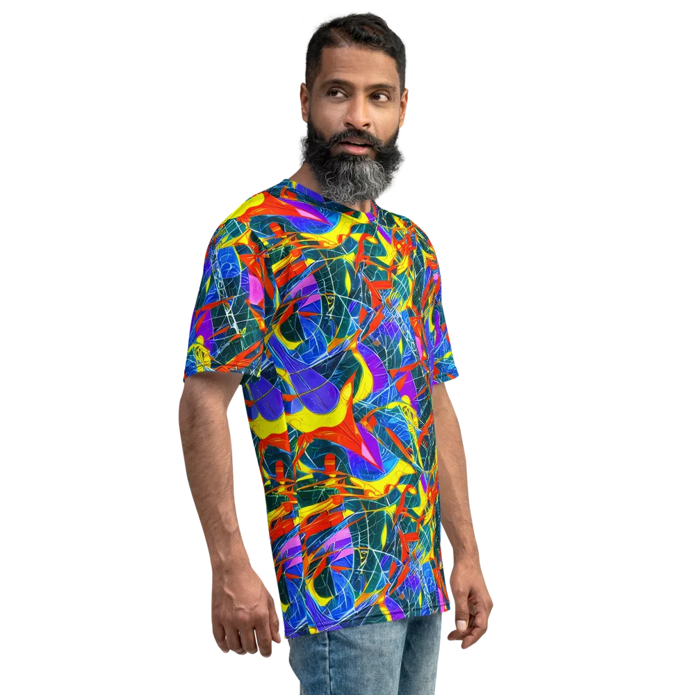Arkhipov Waves on Men's Crew Neck T-Shirt — Right