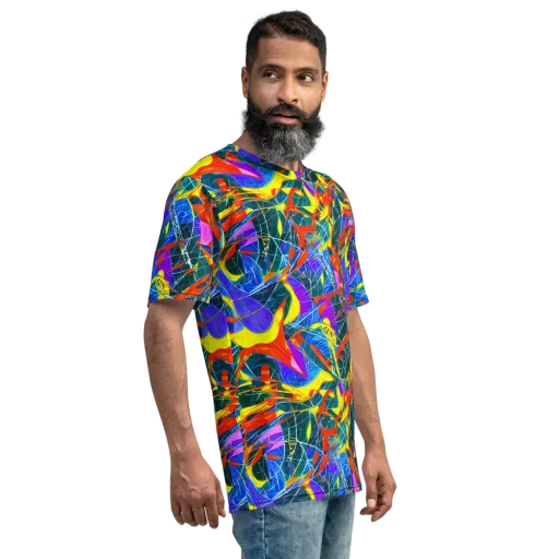 Arkhipov Waves on a Men's Crew Neck T-Shirt