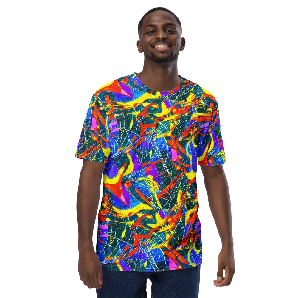 Arkhipov Waves on Men's Crew Neck T-Shirt — Front