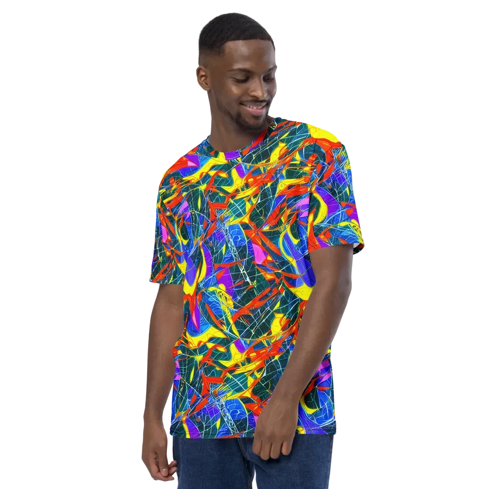 Arkhipov Waves on Men's Crew Neck T-Shirt — Left