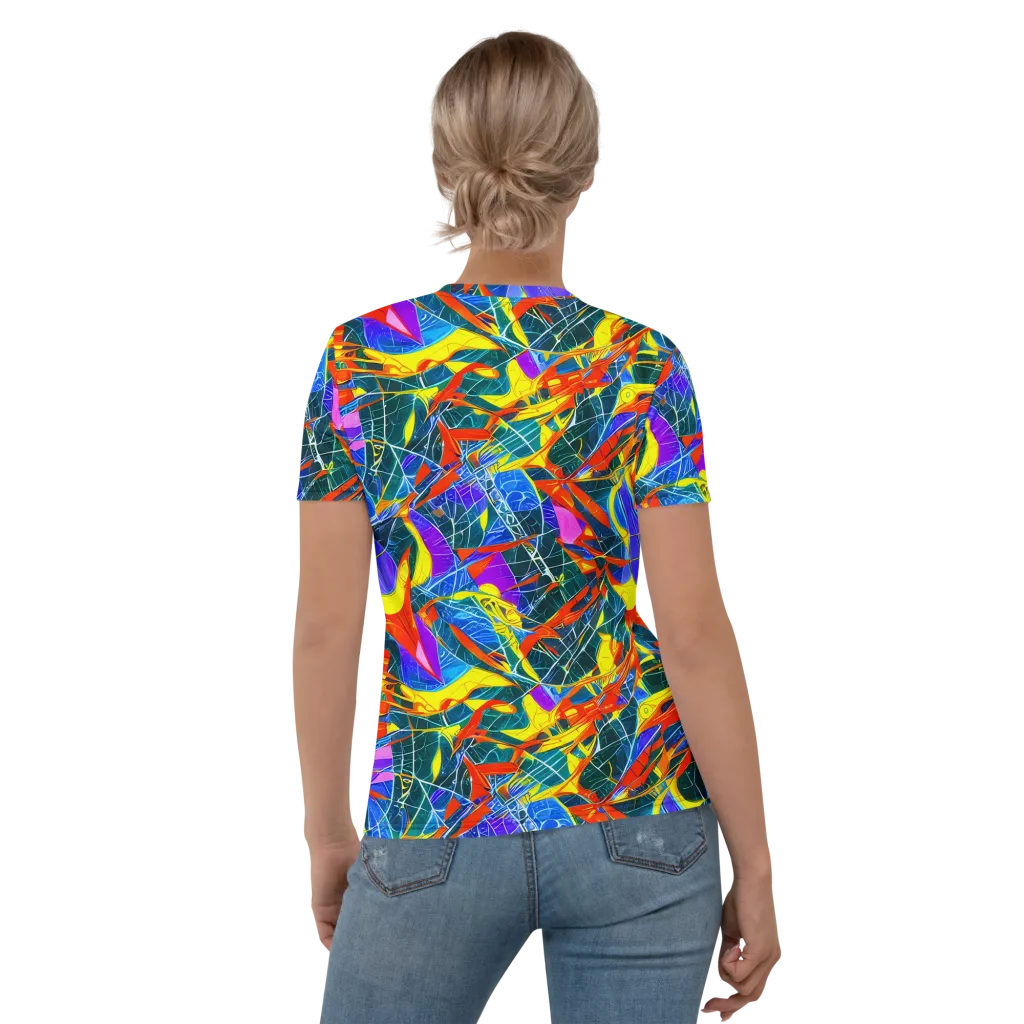 Arkhipov Waves on Women's Crew Neck T-Shirt — Back