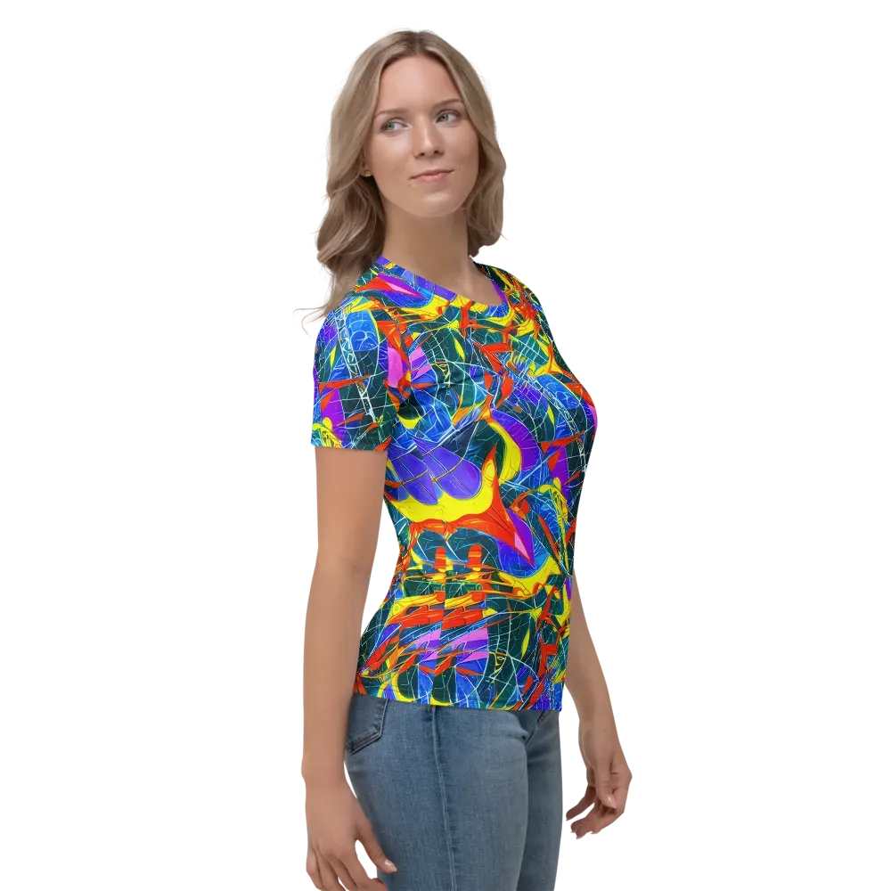 Arkhipov Waves on Women's Crew Neck T-Shirt — Right