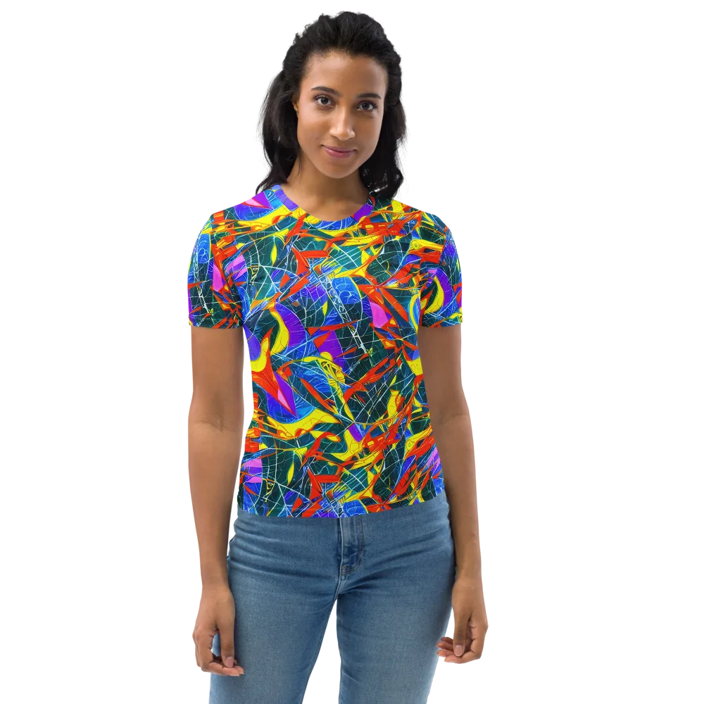 Arkhipov Waves on Women's Crew Neck T-Shirt — Front