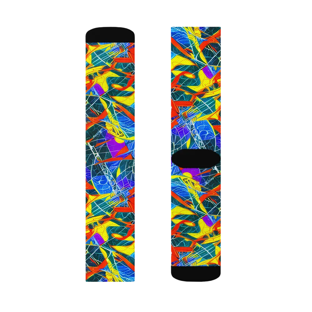 Arkhipov Waves on Socks — Right Sock