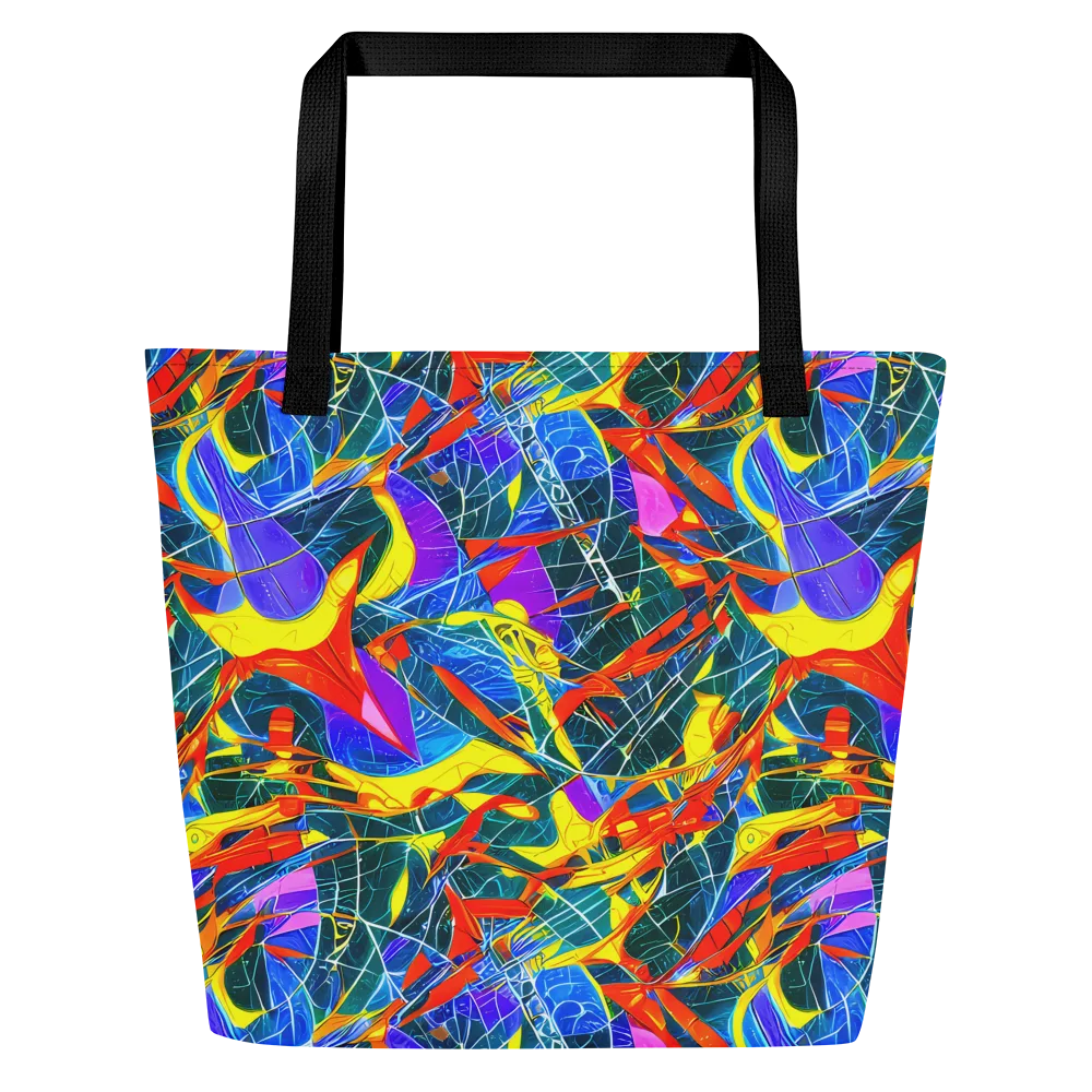 Arkhipov Waves on Large Tote Bag W/ Pocket — Front