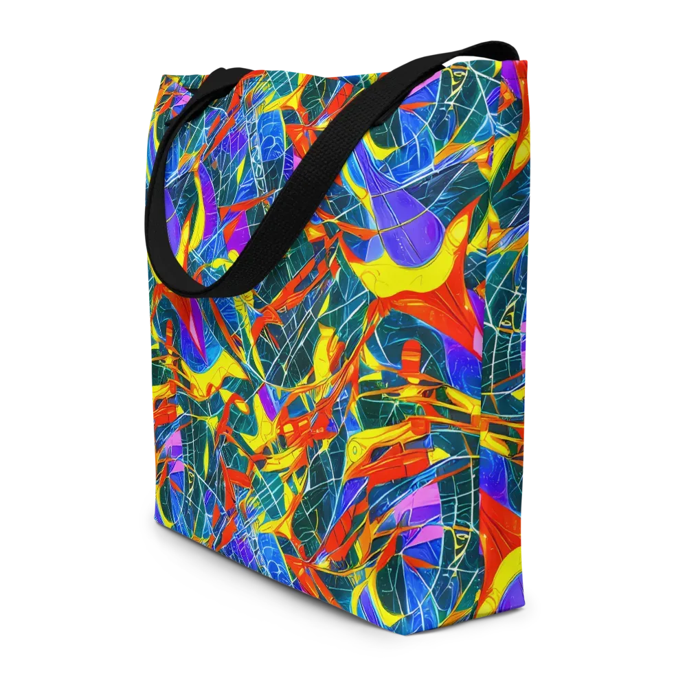 Arkhipov Waves on Large Tote Bag W/ Pocket — Front