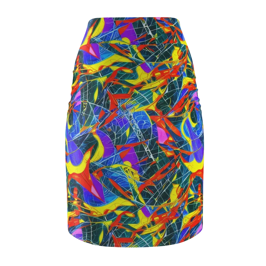 Arkhipov Waves on Pencil Skirt — Back