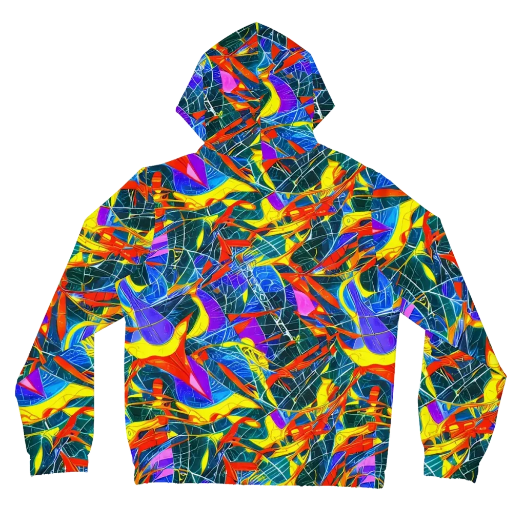 Arkhipov Waves on Women's Full-Zip Hoodie — Back