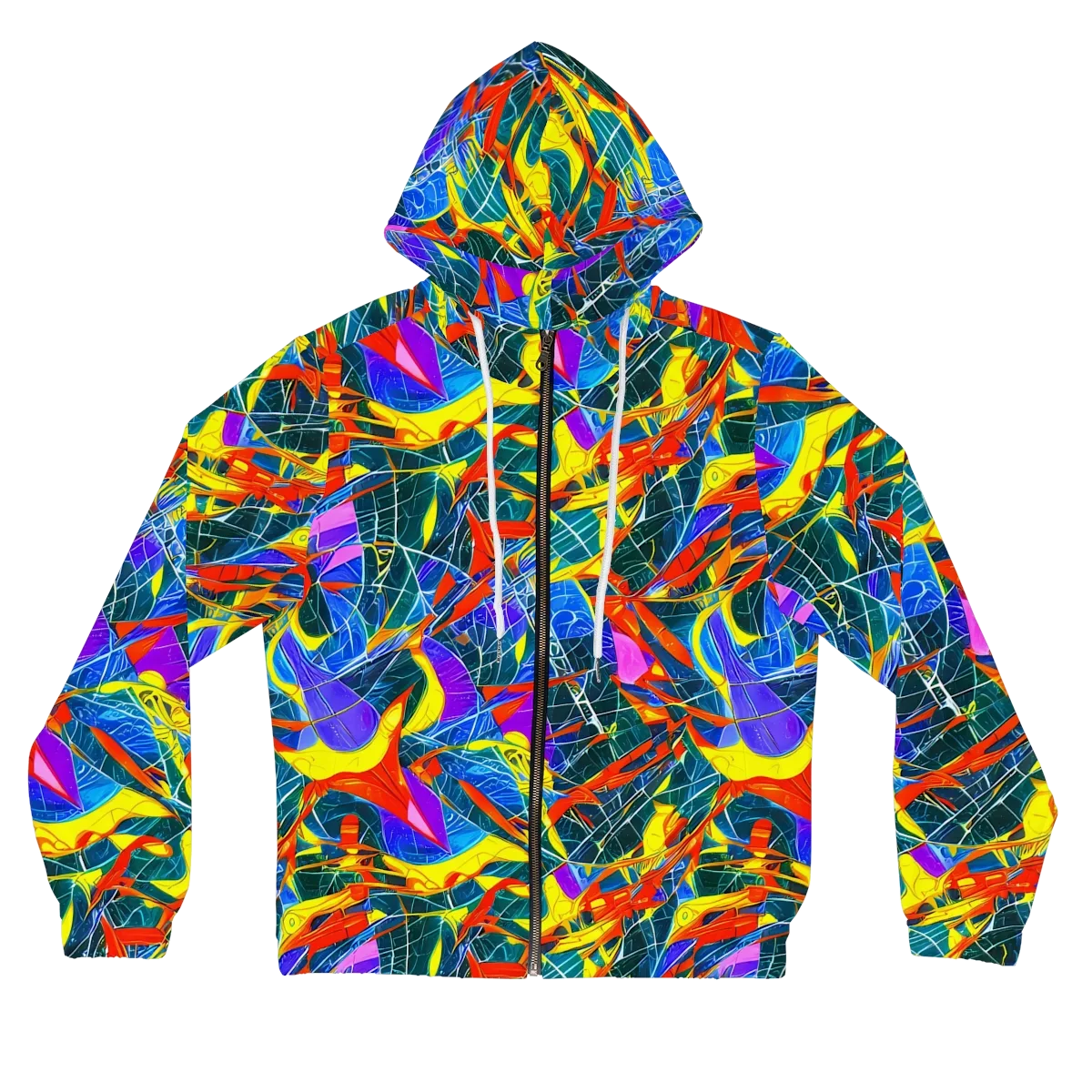 Arkhipov Waves on Women's Full-Zip Hoodie — Front