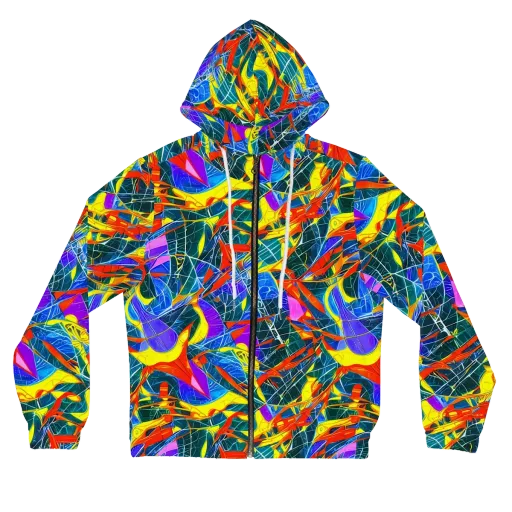 Arkhipov Waves on a Women's Full-Zip Hoodie