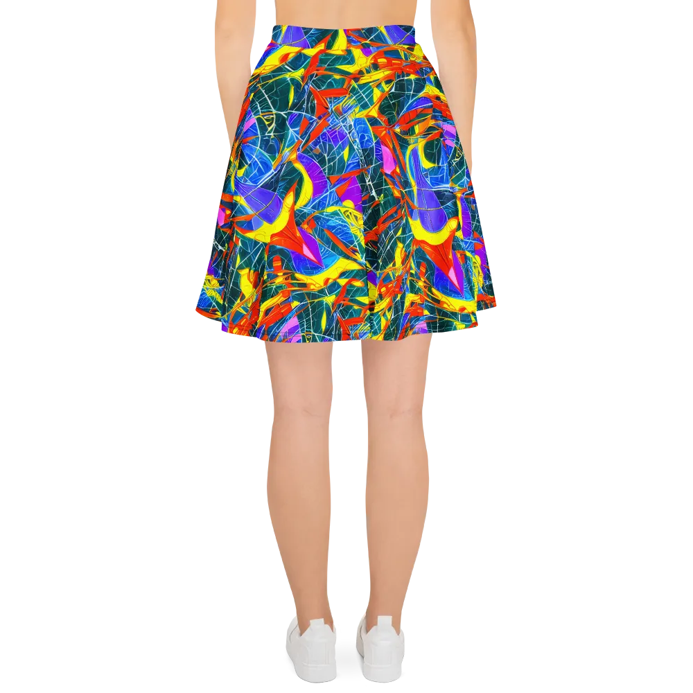 Arkhipov Waves on Skater Skirt — Back