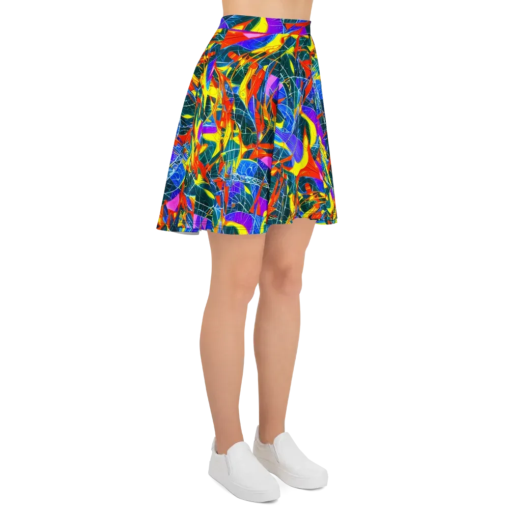 Arkhipov Waves on Skater Skirt — Right