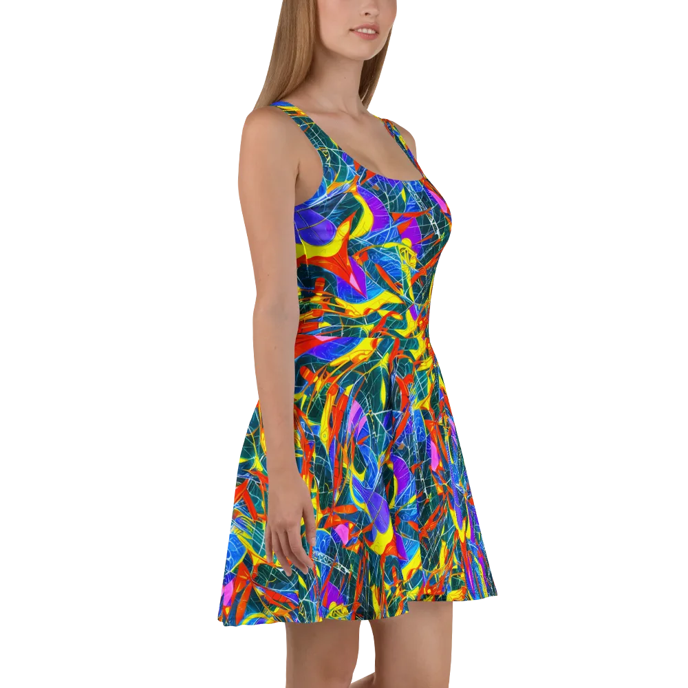 Arkhipov Waves on Skater Dress — Right