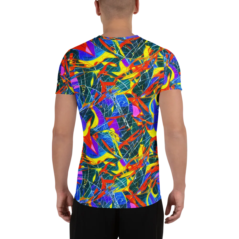 Arkhipov Waves on Men's Athletic T-Shirt — Back