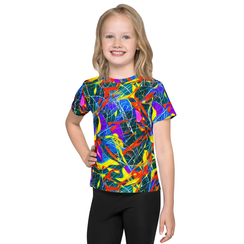 Arkhipov Waves on Kids Crew Neck T-Shirt — Front