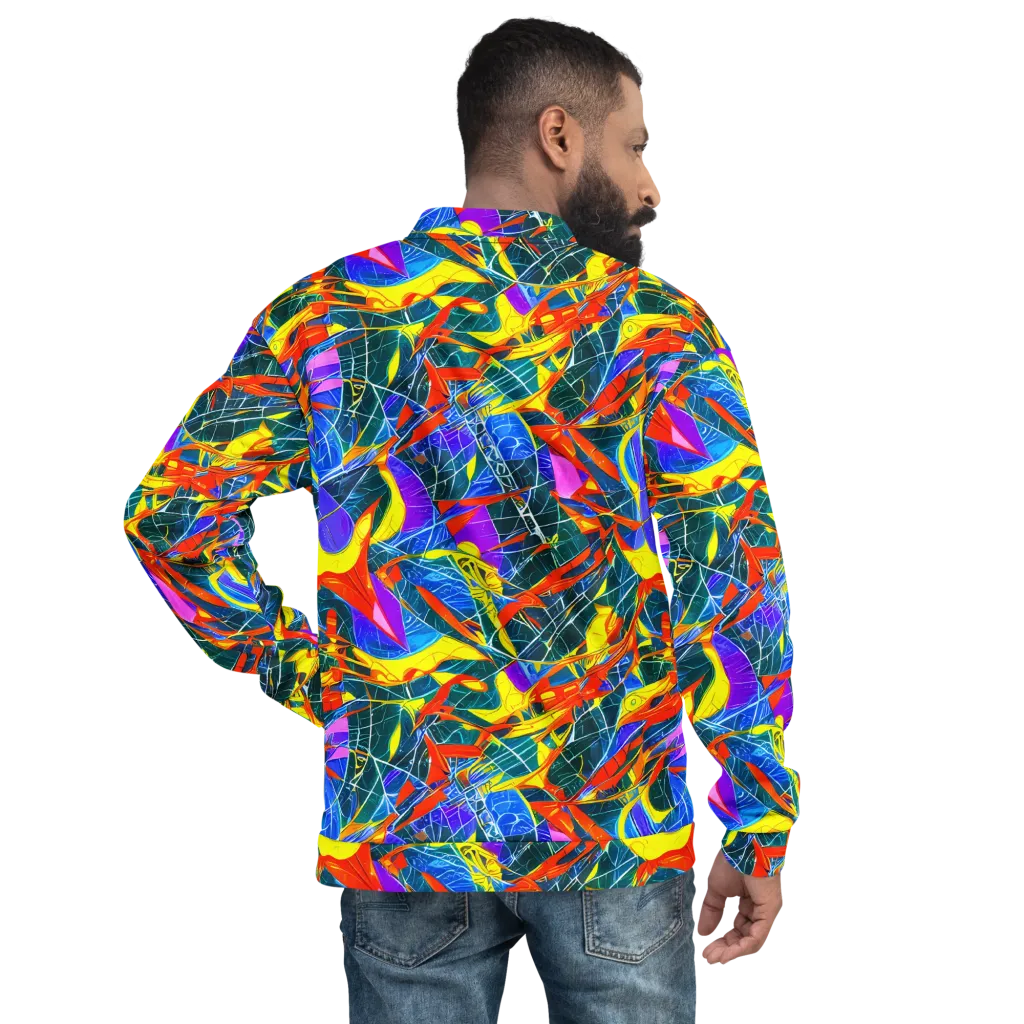 Arkhipov Waves on Bomber Jacket — Back