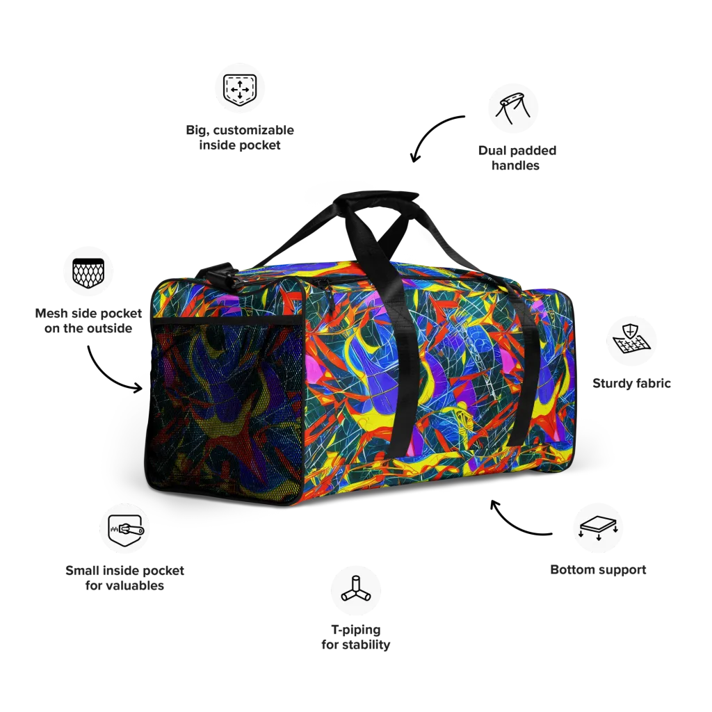 Arkhipov Waves on Duffle Bag — Right Front