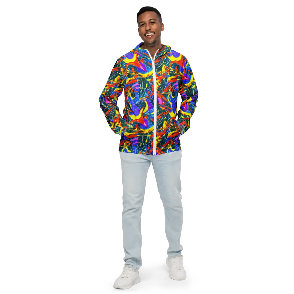 Arkhipov Waves on Men's Windbreaker — Front