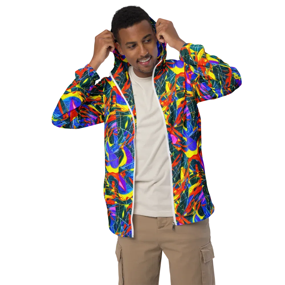 Arkhipov Waves on Men's Windbreaker — Front