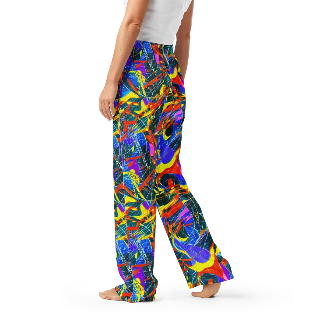 Arkhipov Waves on Women's Pajama Pants — Left