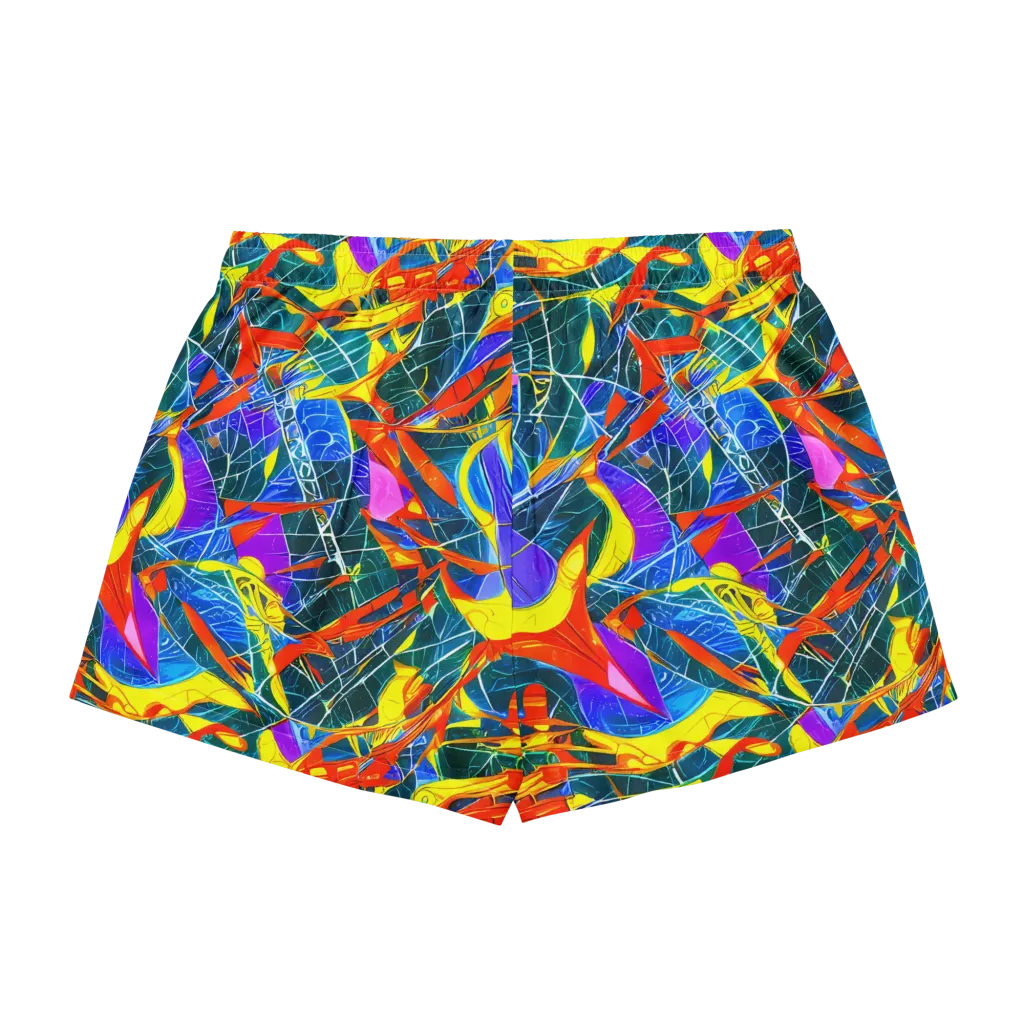 Arkhipov Waves on Women's Pajama Shorts — Back