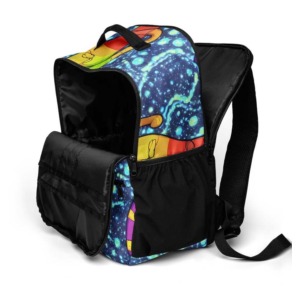 Cosmic Siblings on Utility Backpack — Product details 2