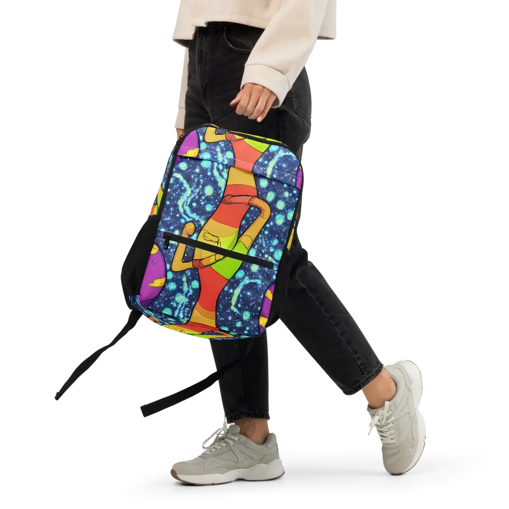Cosmic Siblings on Utility Backpack — Front