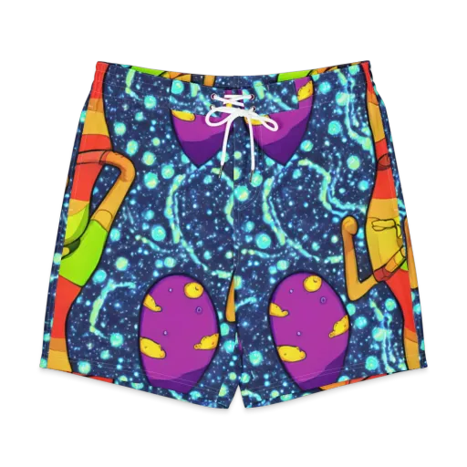 Cosmic Siblings on a Men's Board Shorts