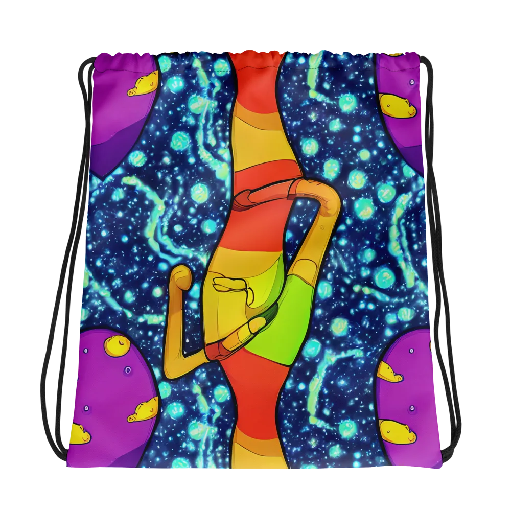 Cosmic Siblings on Drawstring Bag — Photo