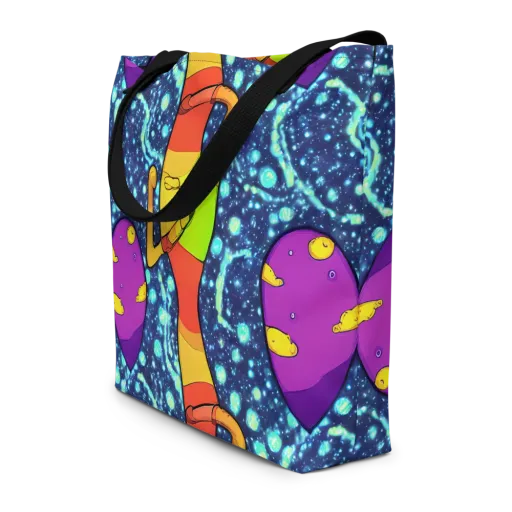 Cosmic Siblings on a Large Tote Bag W/ Pocket