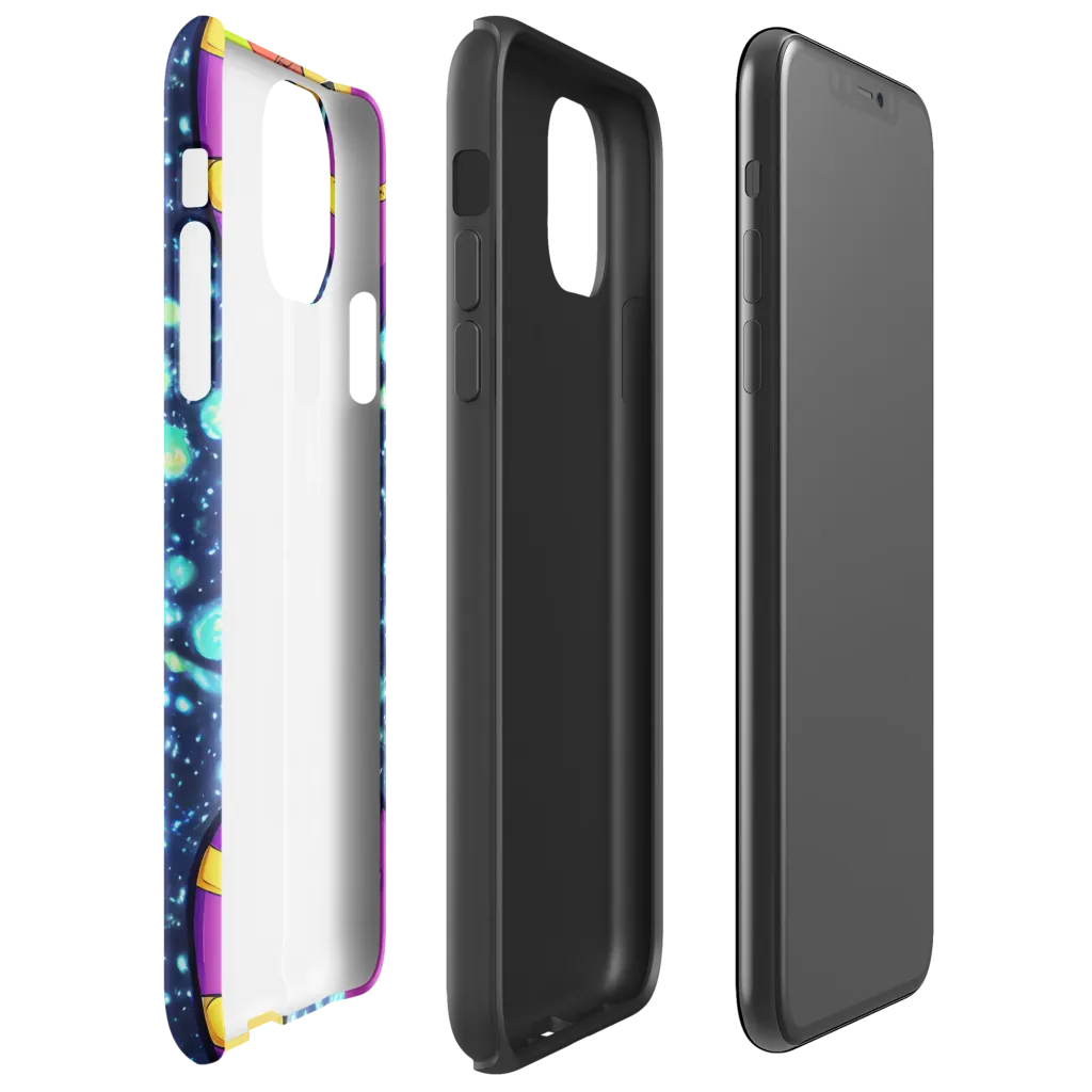 Cosmic Siblings on Tough Case for iPhone® — Right