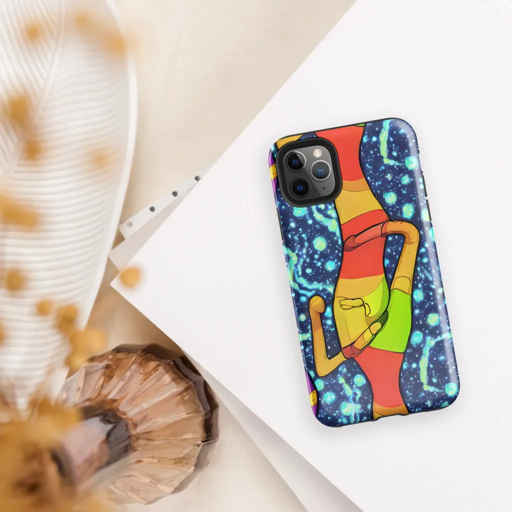 Cosmic Siblings on Tough Case for iPhone® — Front