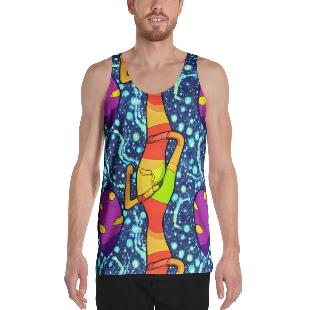 Cosmic Siblings on Men's Tank Top — Front